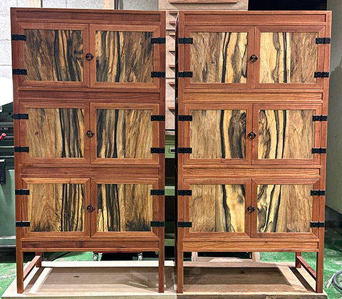 먹감 3층장 세트 480